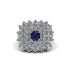 Sapphire Enchanted Midnight Radiance Fashion Ring - Jacqueline No. 15