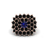Sapphire Enchanted Midnight Radiance Fashion Ring - Jacqueline No. 44