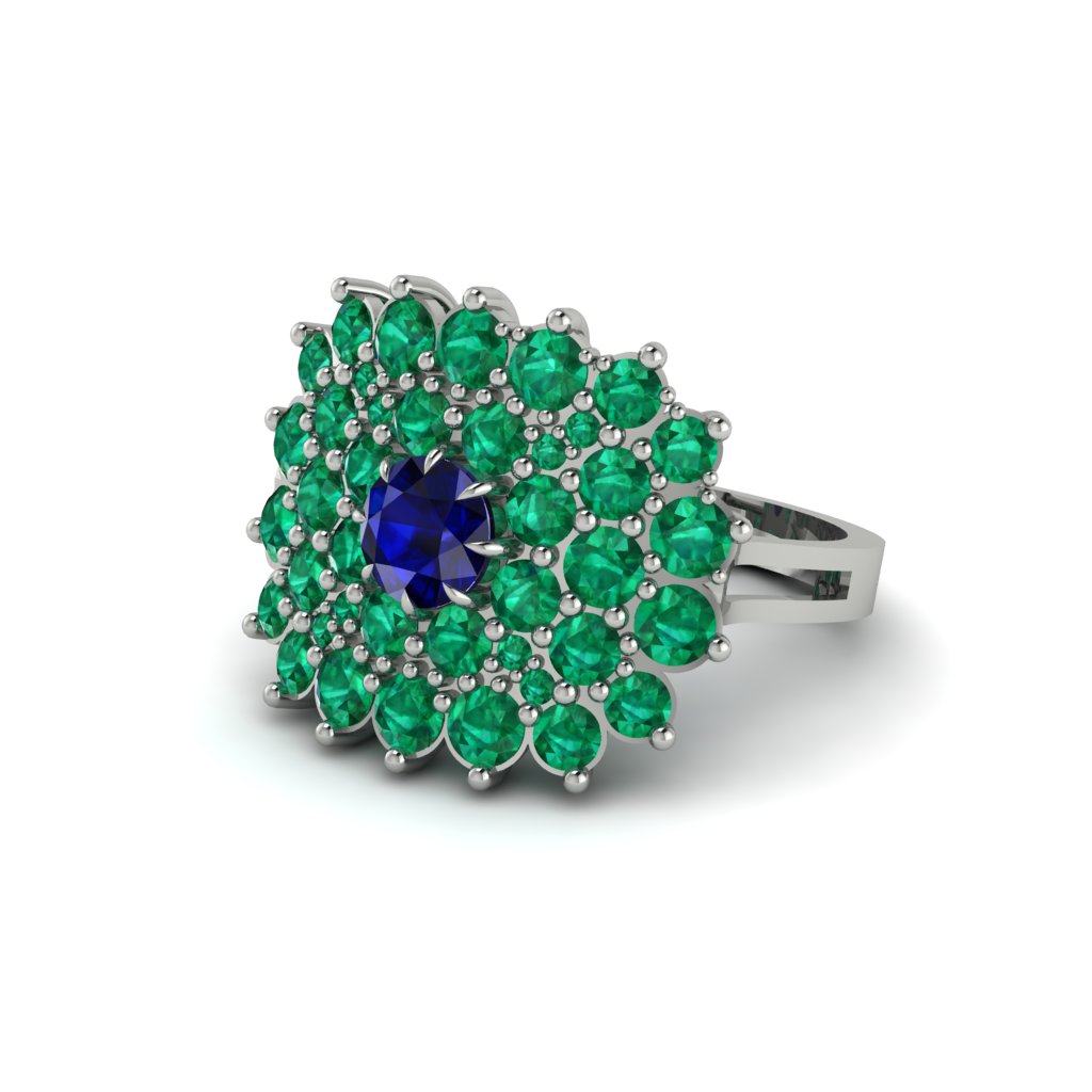 Sapphire Enchanted Midnight Radiance Fashion Ring - Jacqueline No. 30
