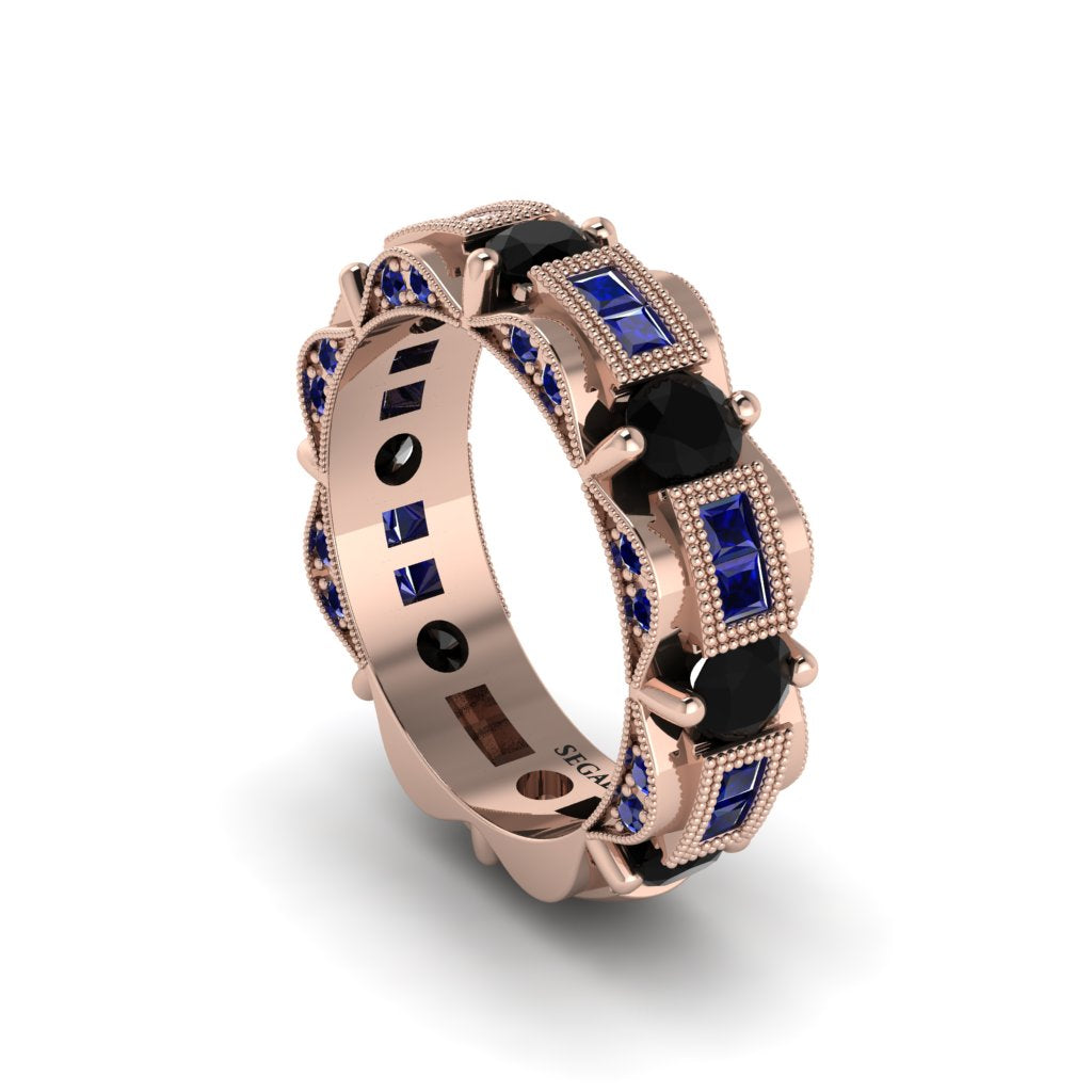 Black Diamond Eternal Elegance Wedding Ring - Rosemary No. 68