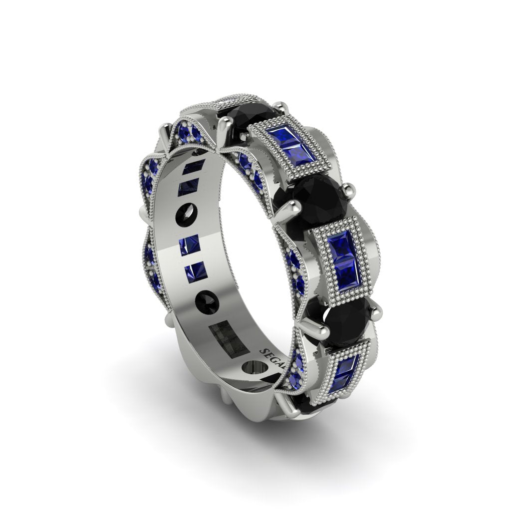 Black Diamond Eternal Elegance Wedding Ring - Rosemary No. 69