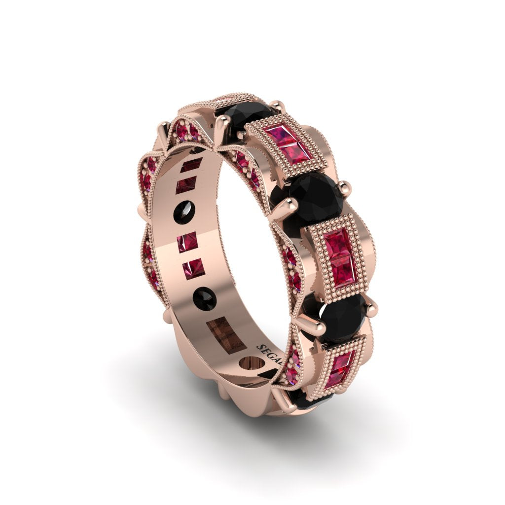 Black Diamond Eternal Elegance Wedding Ring - Rosemary No. 53