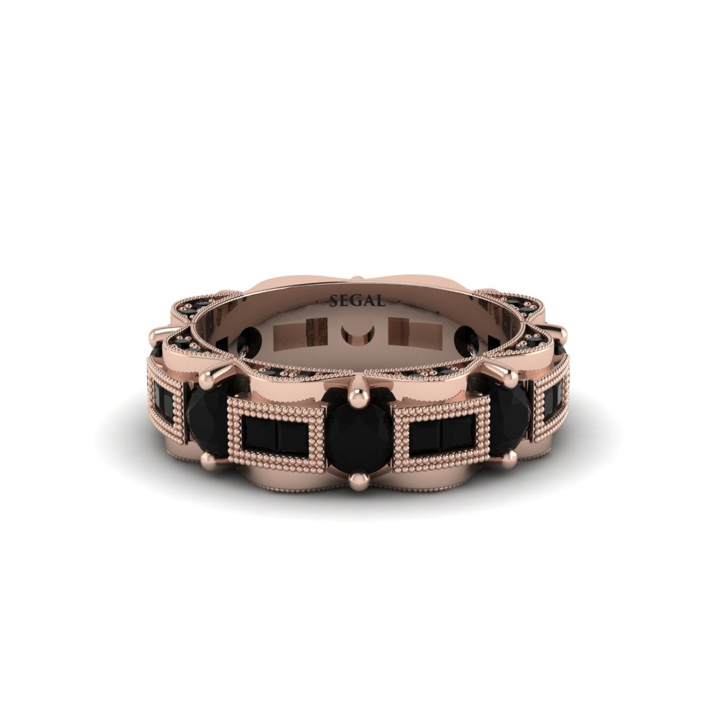 Black Diamond Eternal Elegance Wedding Ring - Rosemary No. 38