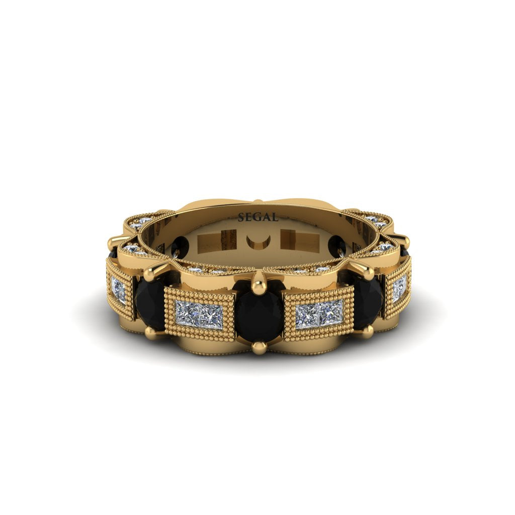 Black Diamond Eternal Elegance Wedding Ring - Rosemary No. 7