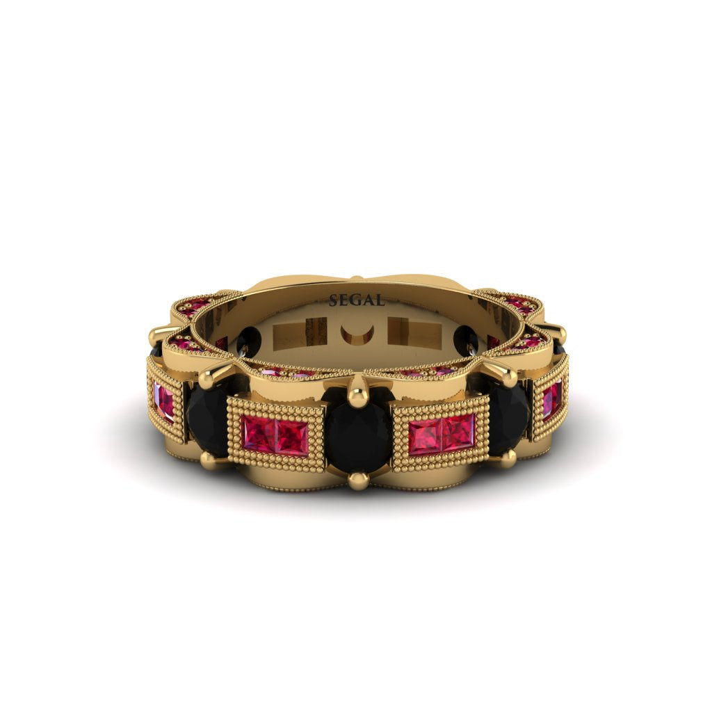 Black Diamond Eternal Elegance Wedding Ring - Rosemary No. 52