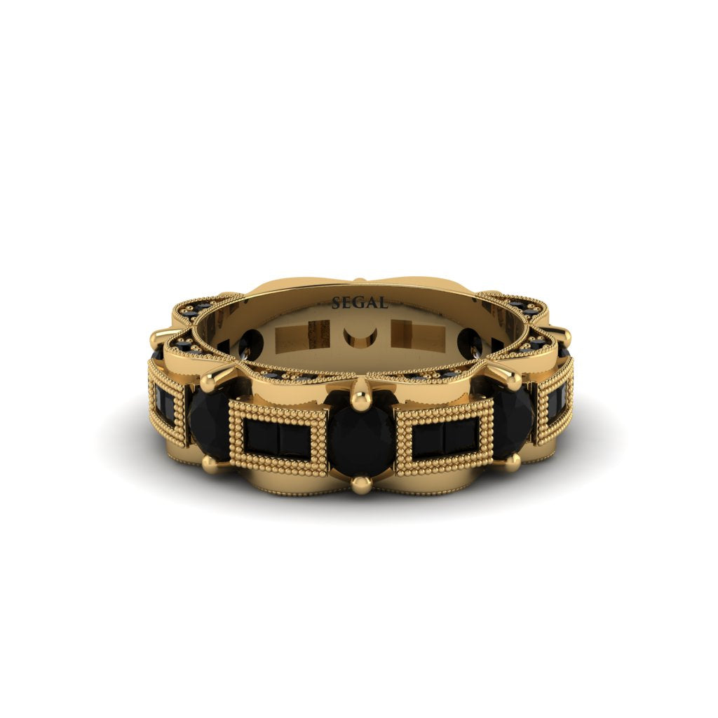 Black Diamond Eternal Elegance Wedding Ring - Rosemary No. 37