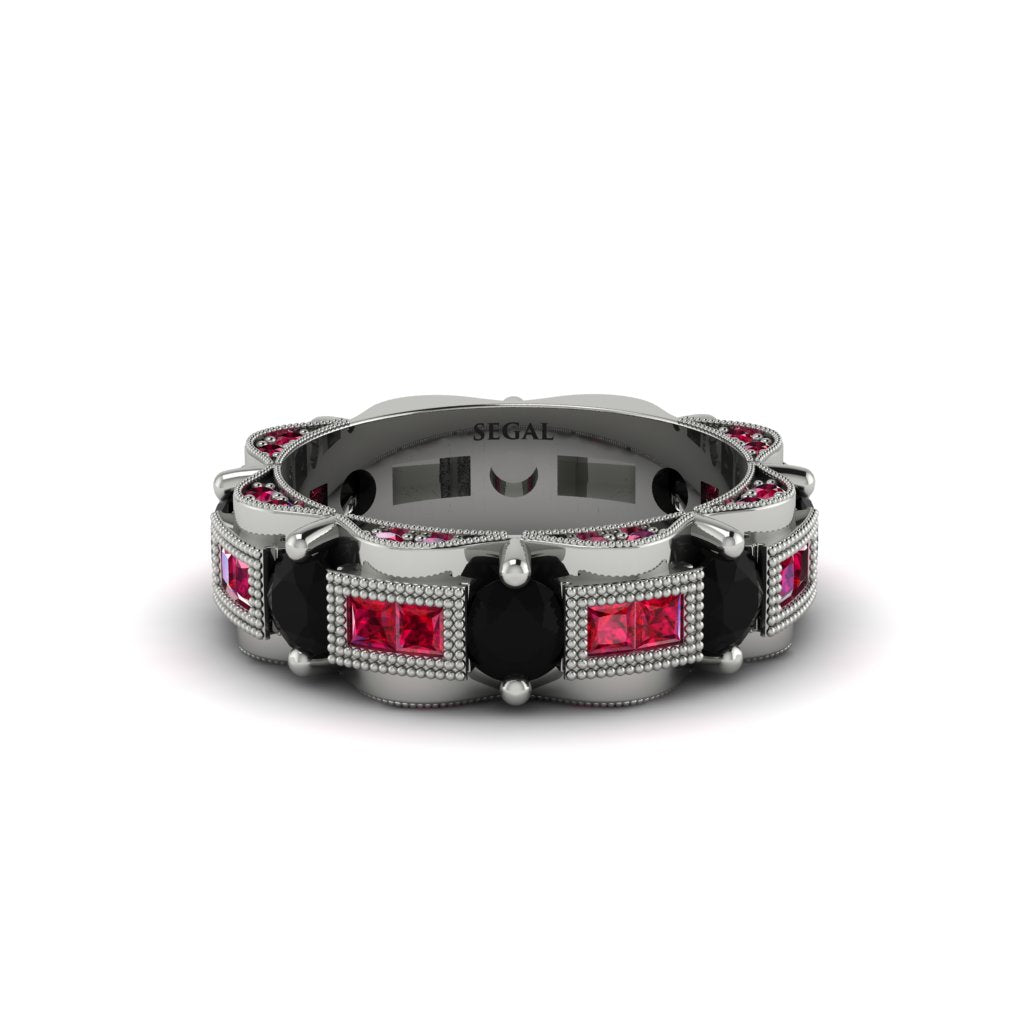 Black Diamond Eternal Elegance Wedding Ring - Rosemary No. 54