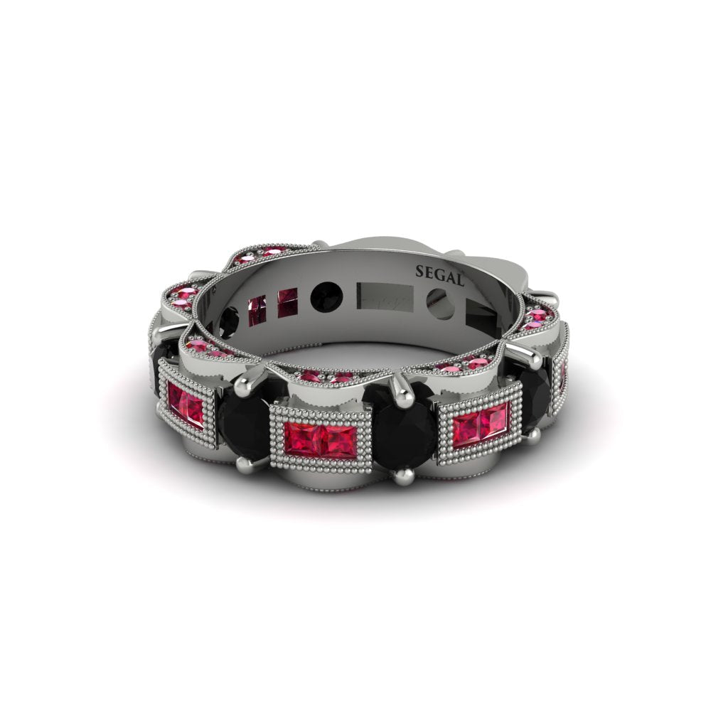 Black Diamond Eternal Elegance Wedding Ring - Rosemary No. 54