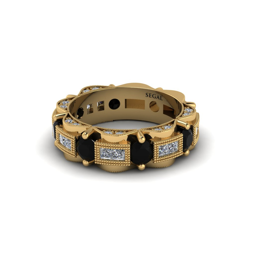 Black Diamond Eternal Elegance Wedding Ring - Rosemary No. 7