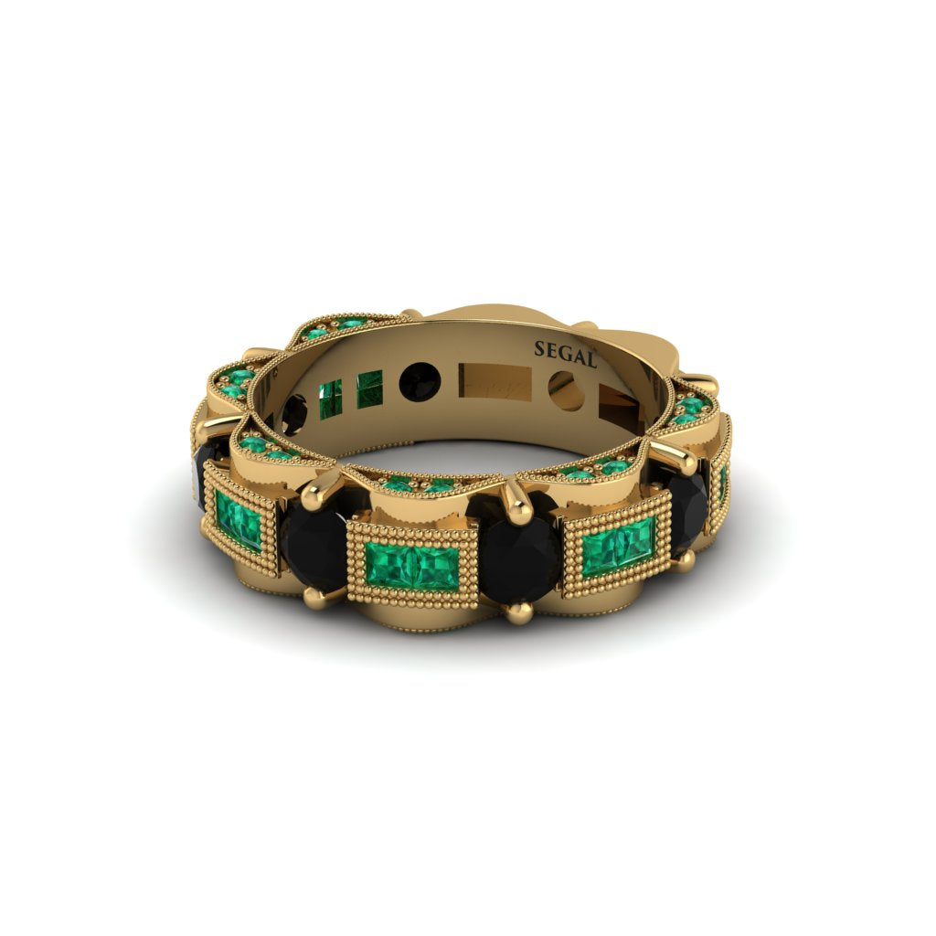 Black Diamond Eternal Elegance Wedding Ring - Rosemary No. 22
