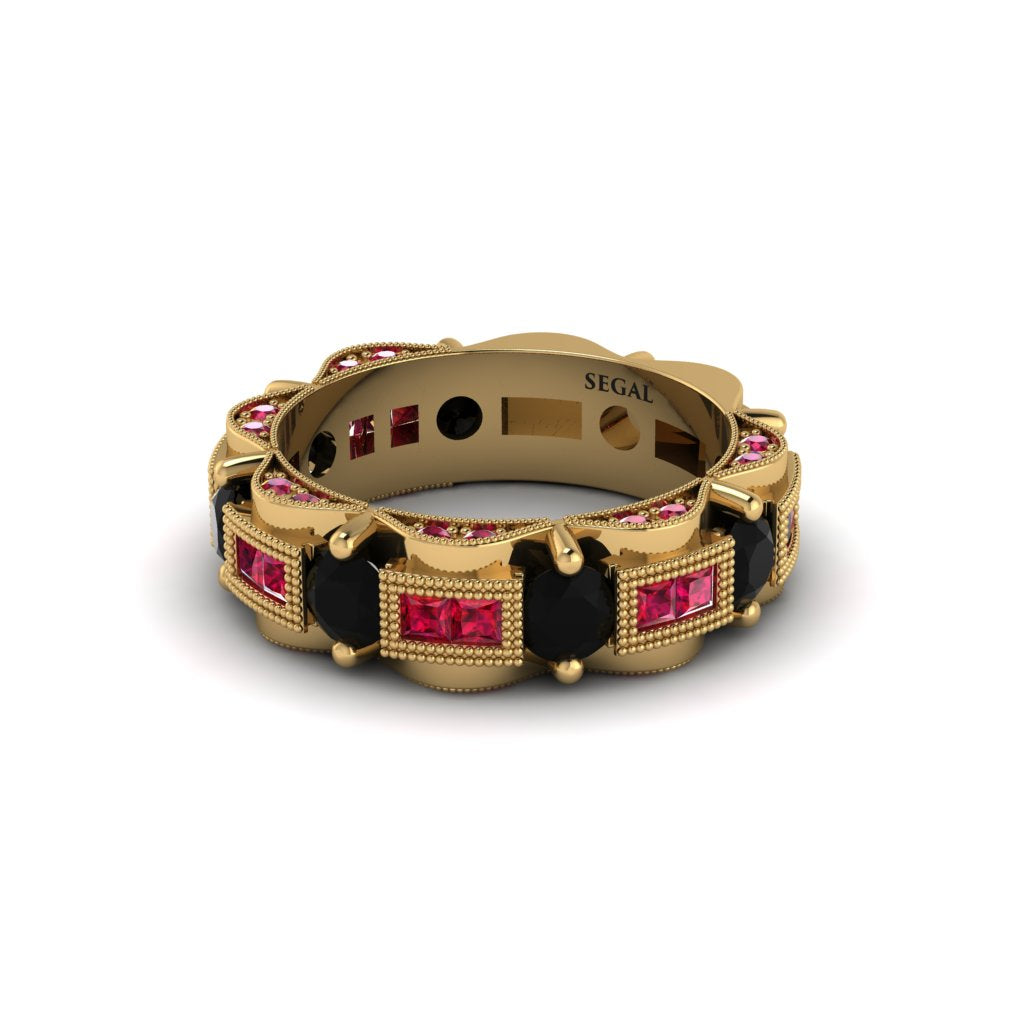 Black Diamond Eternal Elegance Wedding Ring - Rosemary No. 52