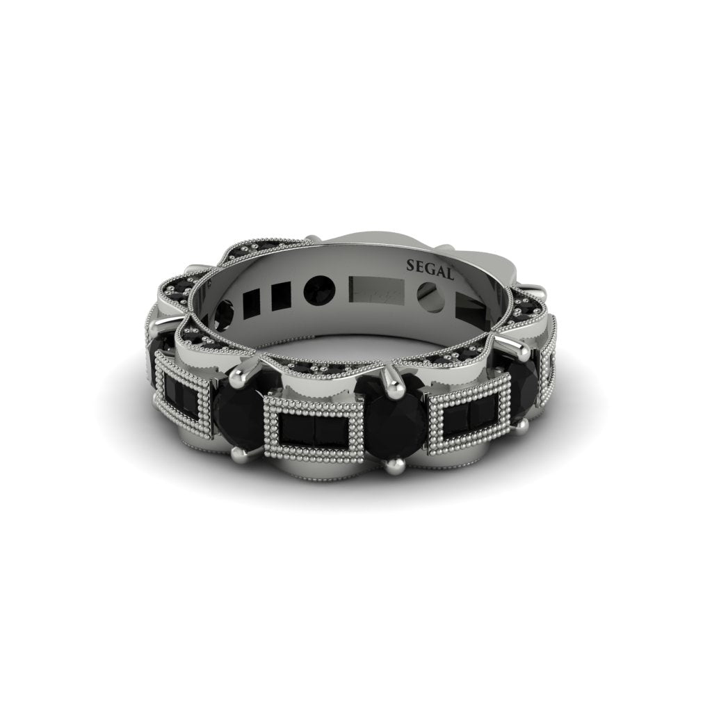 Black Diamond Eternal Elegance Wedding Ring - Rosemary No. 39