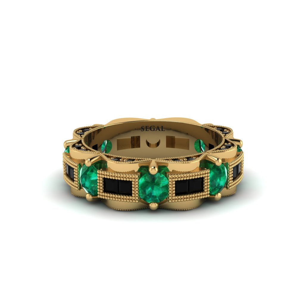 Emerald Eternal Elegance Wedding Ring - Rosemary No. 34