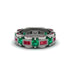 Emerald Eternal Elegance Wedding Ring - Rosemary No. 51