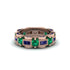 Emerald Eternal Elegance Wedding Ring - Rosemary No. 65