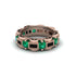 Emerald Eternal Elegance Wedding Ring - Rosemary No. 35