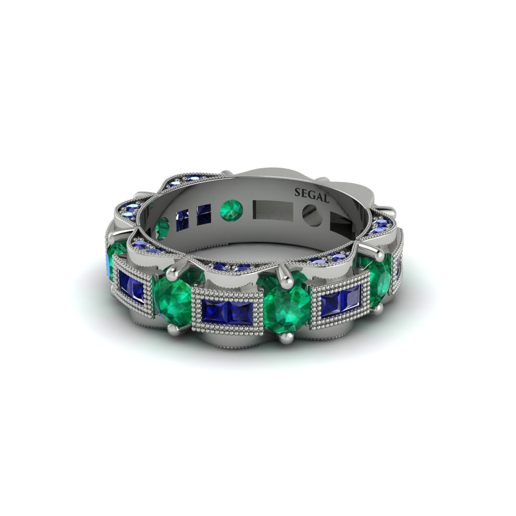 Emerald Eternal Elegance Wedding Ring - Rosemary No. 66