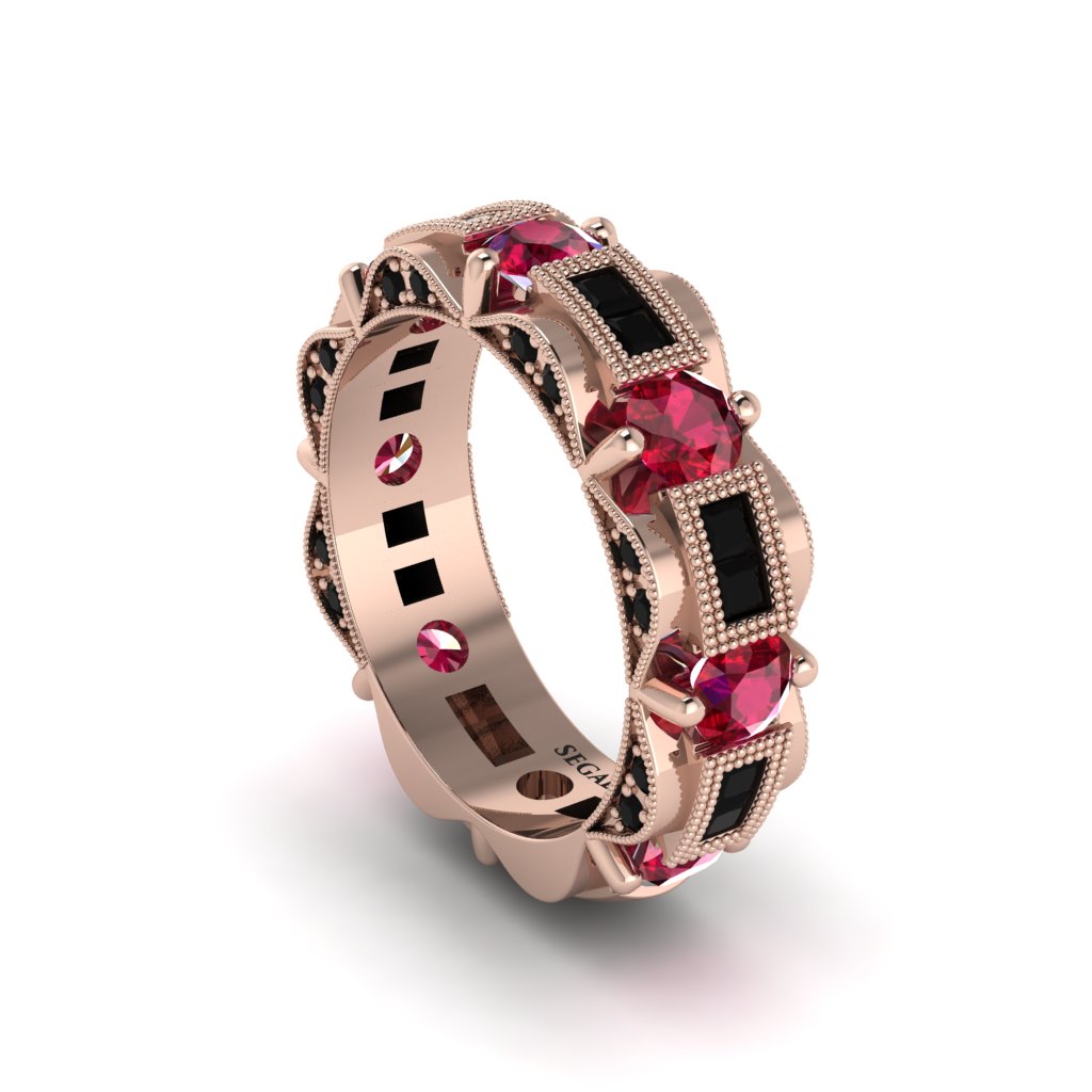 Ruby Eternal Elegance Wedding Ring - Rosemary No. 41