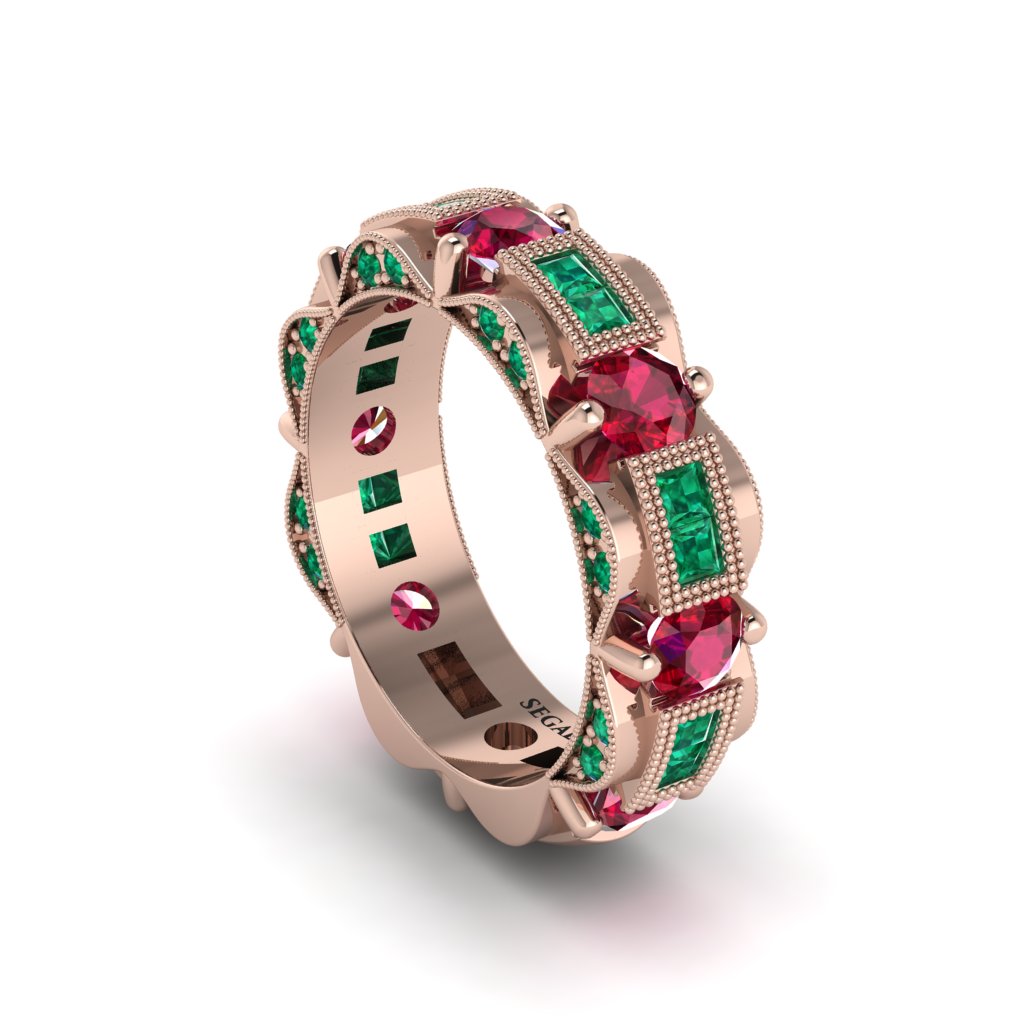 Ruby Eternal Elegance Wedding Ring - Rosemary No. 26