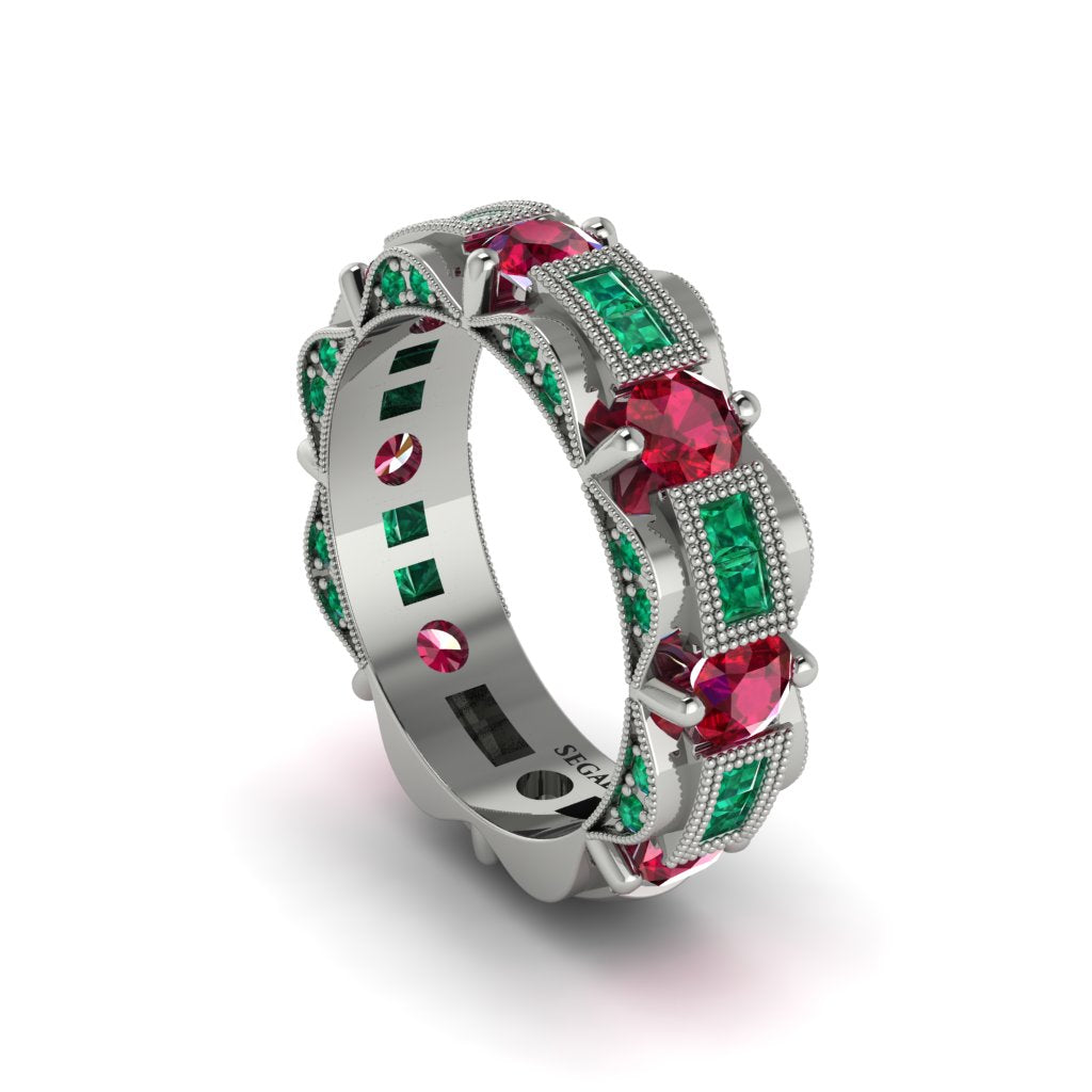 Ruby Eternal Elegance Wedding Ring - Rosemary No. 27
