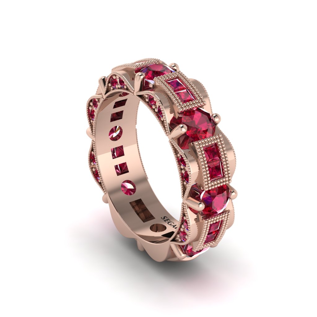 Ruby Eternal Elegance Wedding Ring - Rosemary No. 56