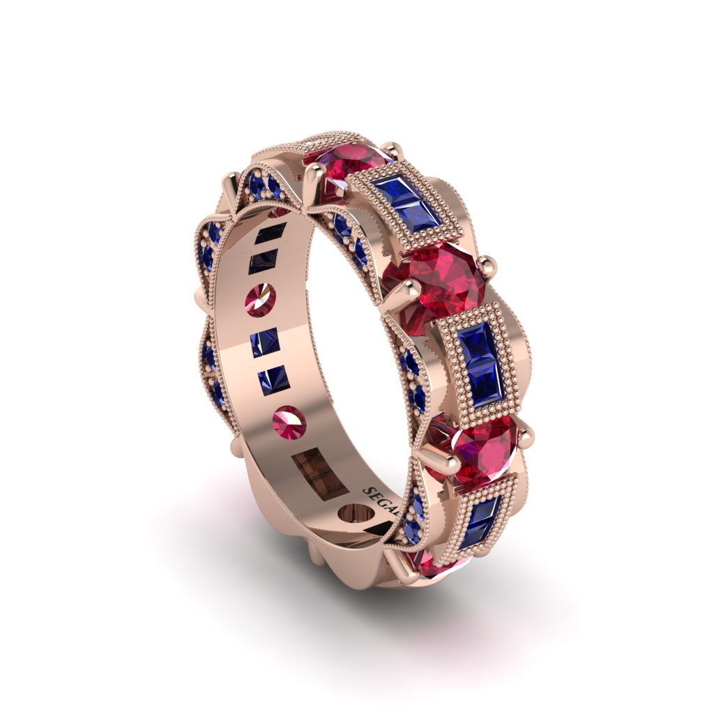 Ruby Eternal Elegance Wedding Ring - Rosemary No. 71