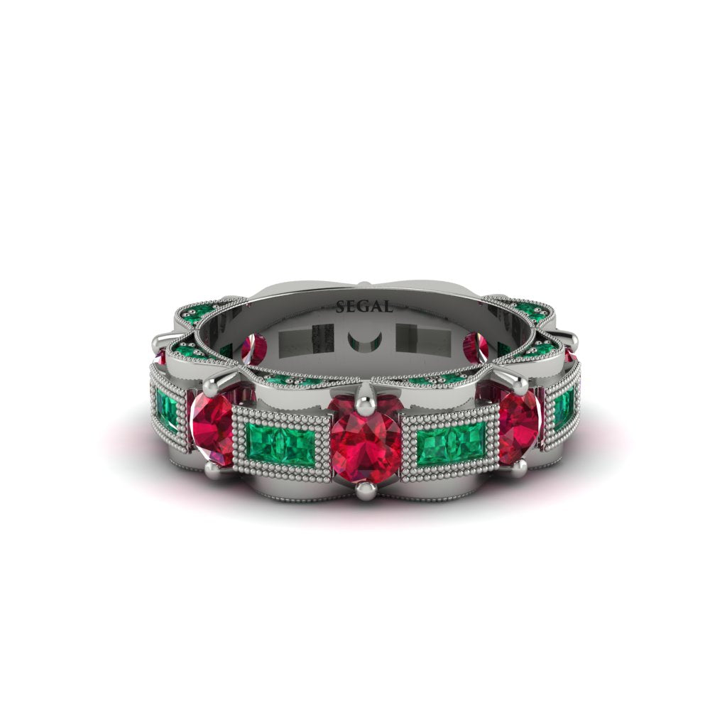 Ruby Eternal Elegance Wedding Ring - Rosemary No. 27