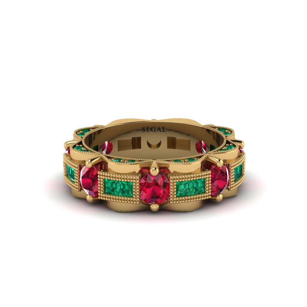 Ruby Eternal Elegance Wedding Ring - Rosemary No. 25