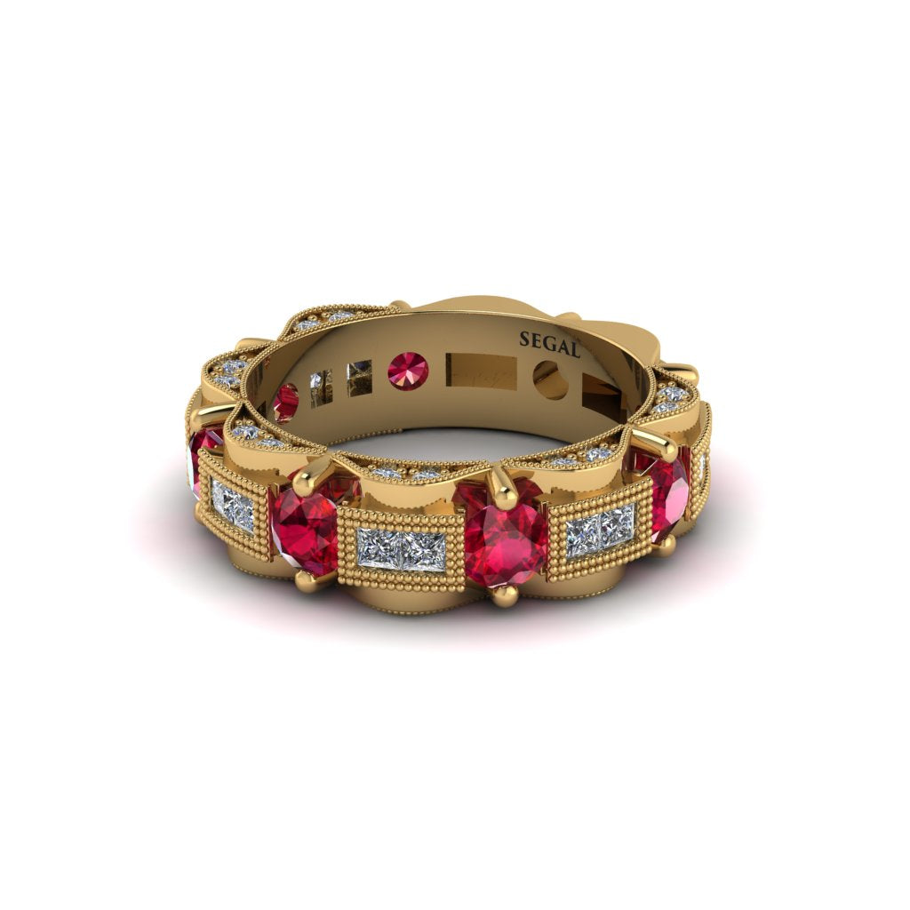 Ruby Eternal Elegance Wedding Ring - Rosemary No. 10