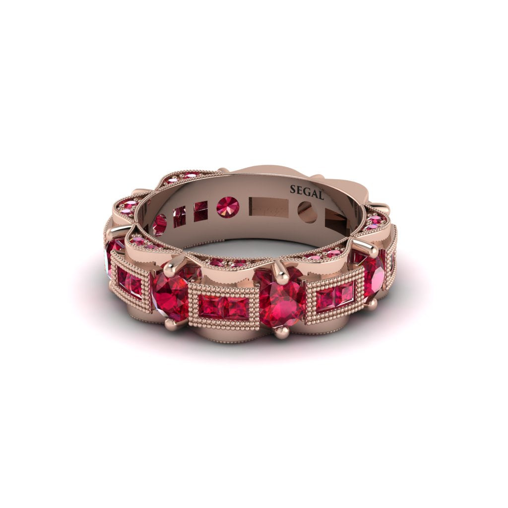 Ruby Eternal Elegance Wedding Ring - Rosemary No. 56