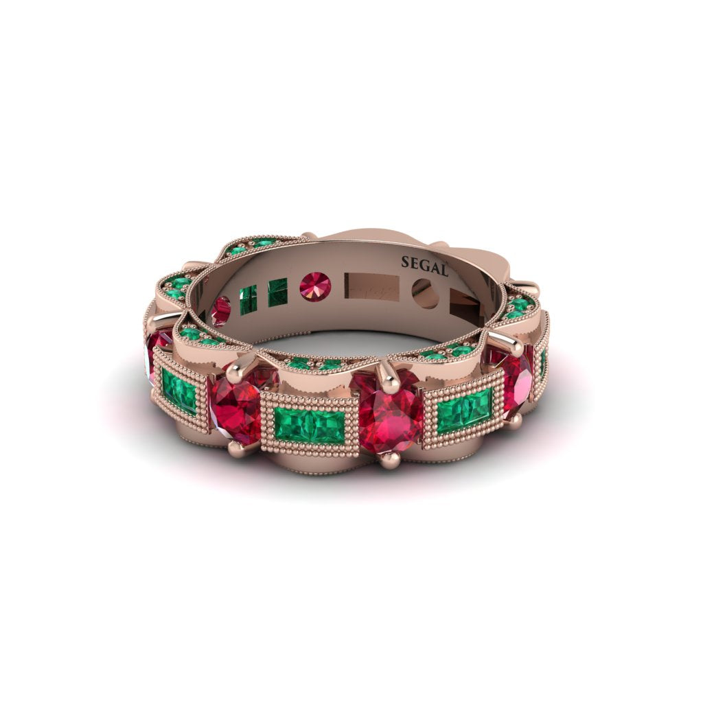 Ruby Eternal Elegance Wedding Ring - Rosemary No. 26
