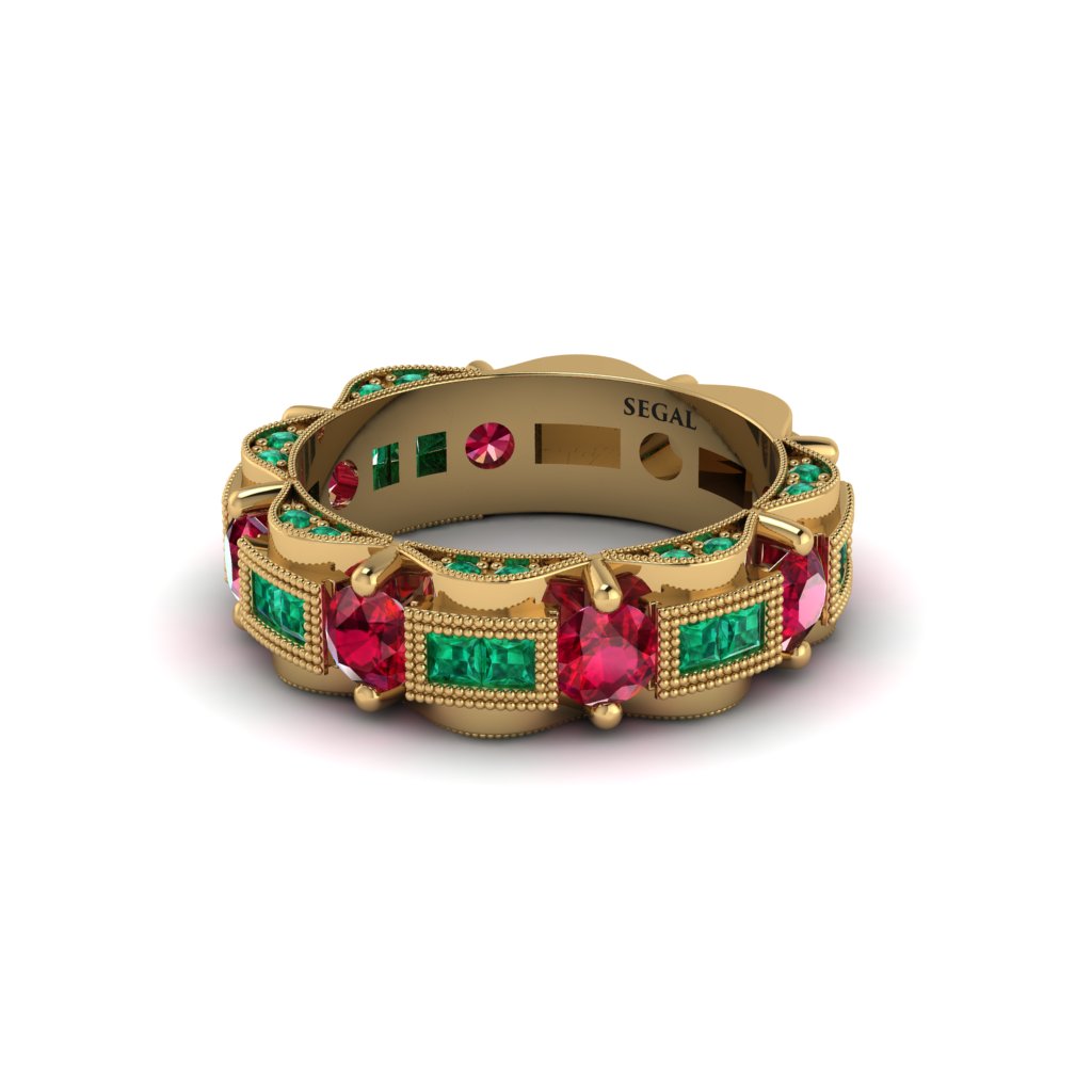 Ruby Eternal Elegance Wedding Ring - Rosemary No. 25