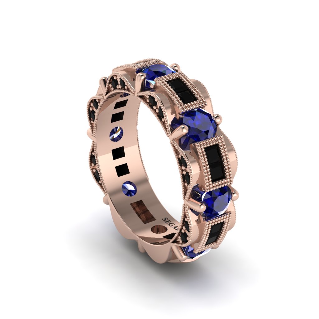 Sapphire Eternal Elegance Wedding Ring - Rosemary No. 44