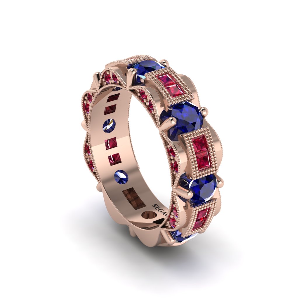Sapphire Eternal Elegance Wedding Ring - Rosemary No. 59