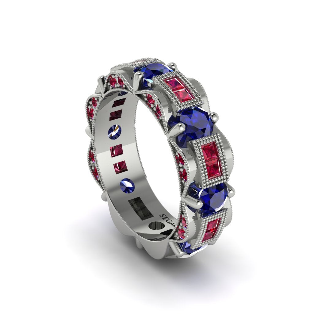 Sapphire Eternal Elegance Wedding Ring - Rosemary No. 60