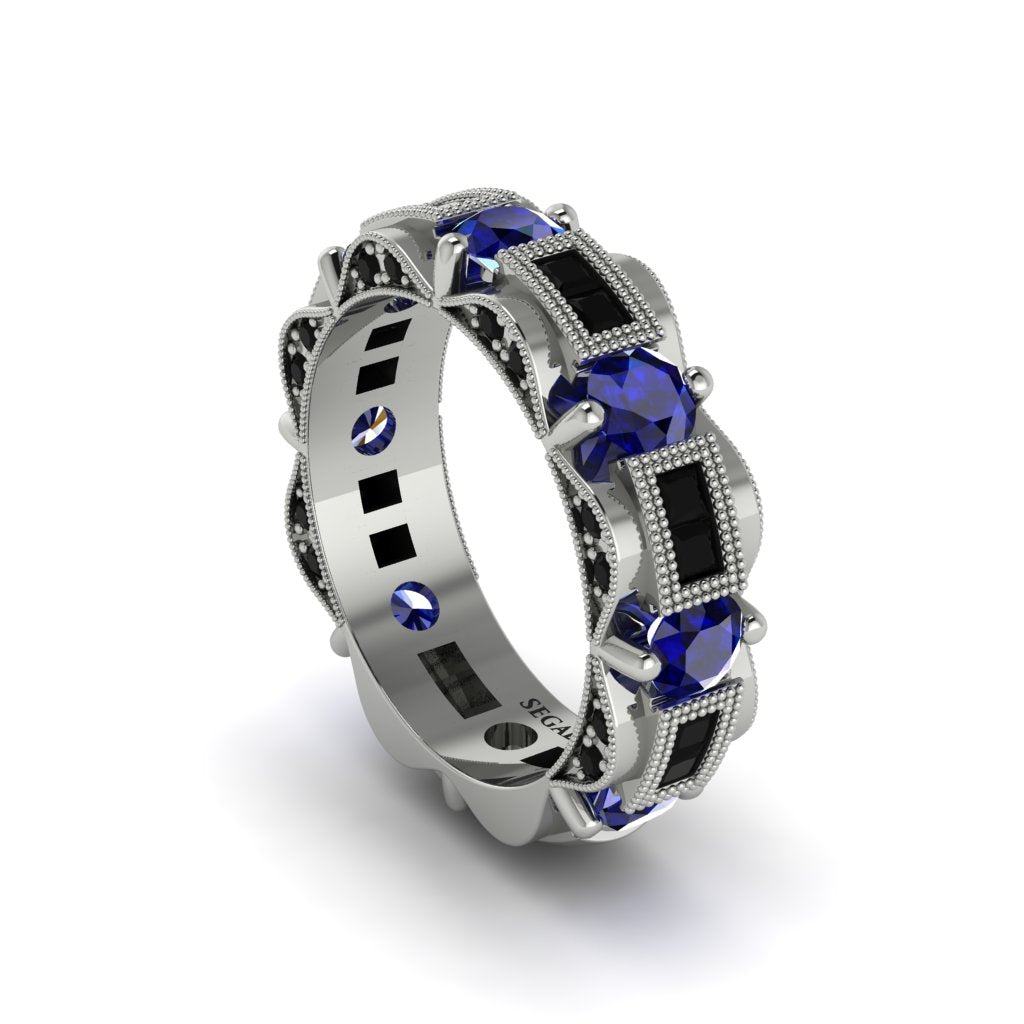 Sapphire Eternal Elegance Wedding Ring - Rosemary No. 45