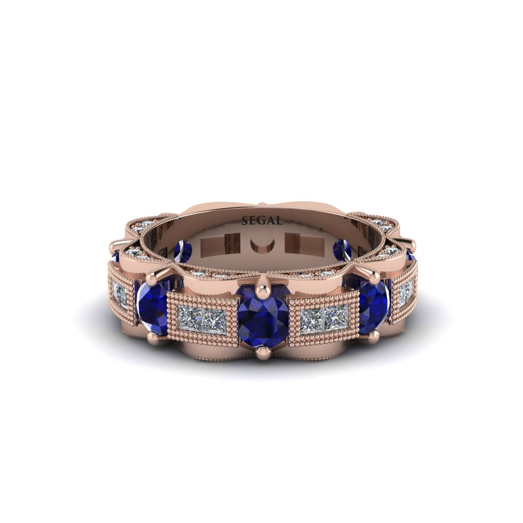Sapphire Eternal Elegance Wedding Ring - Rosemary No. 14
