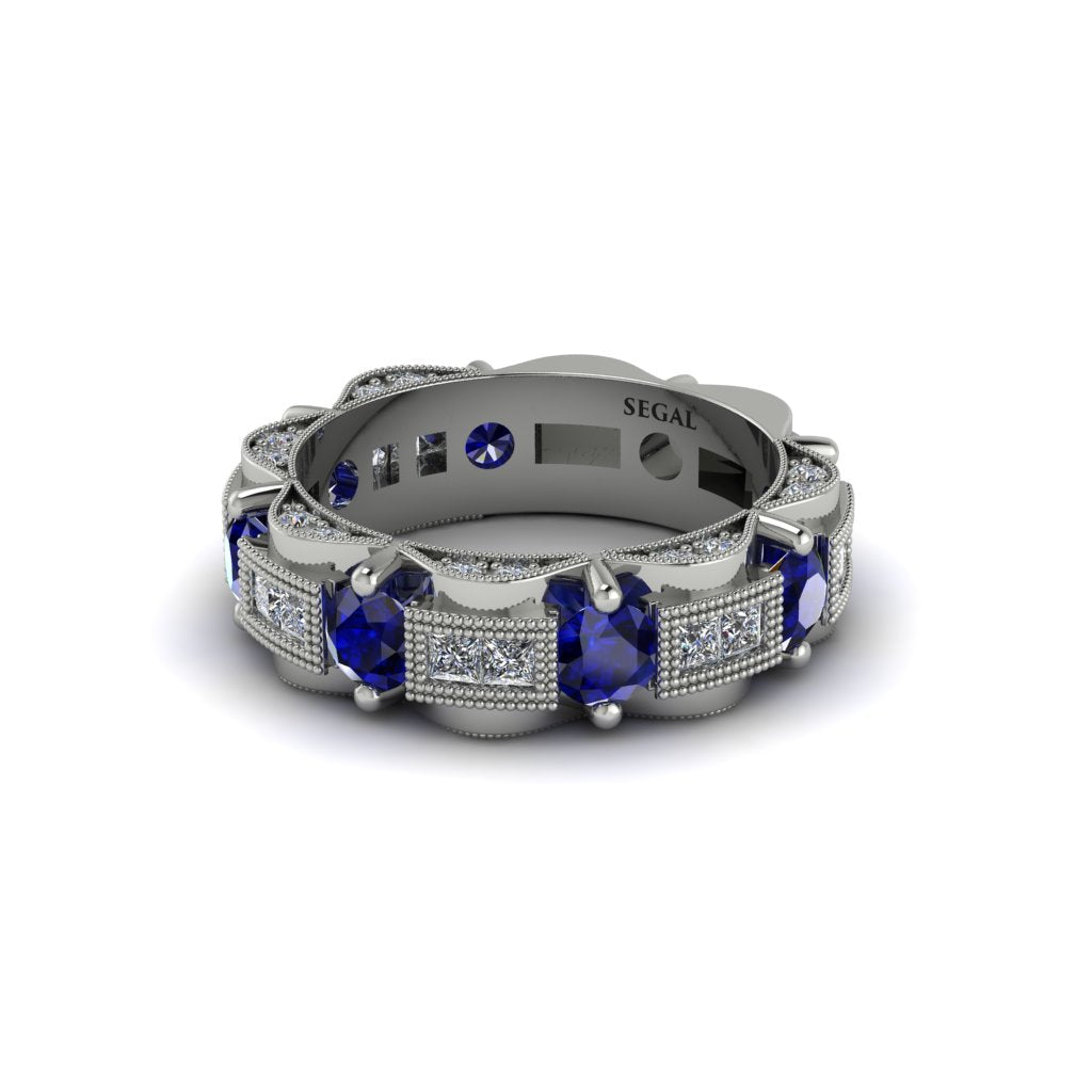 Sapphire Eternal Elegance Wedding Ring - Rosemary No. 15