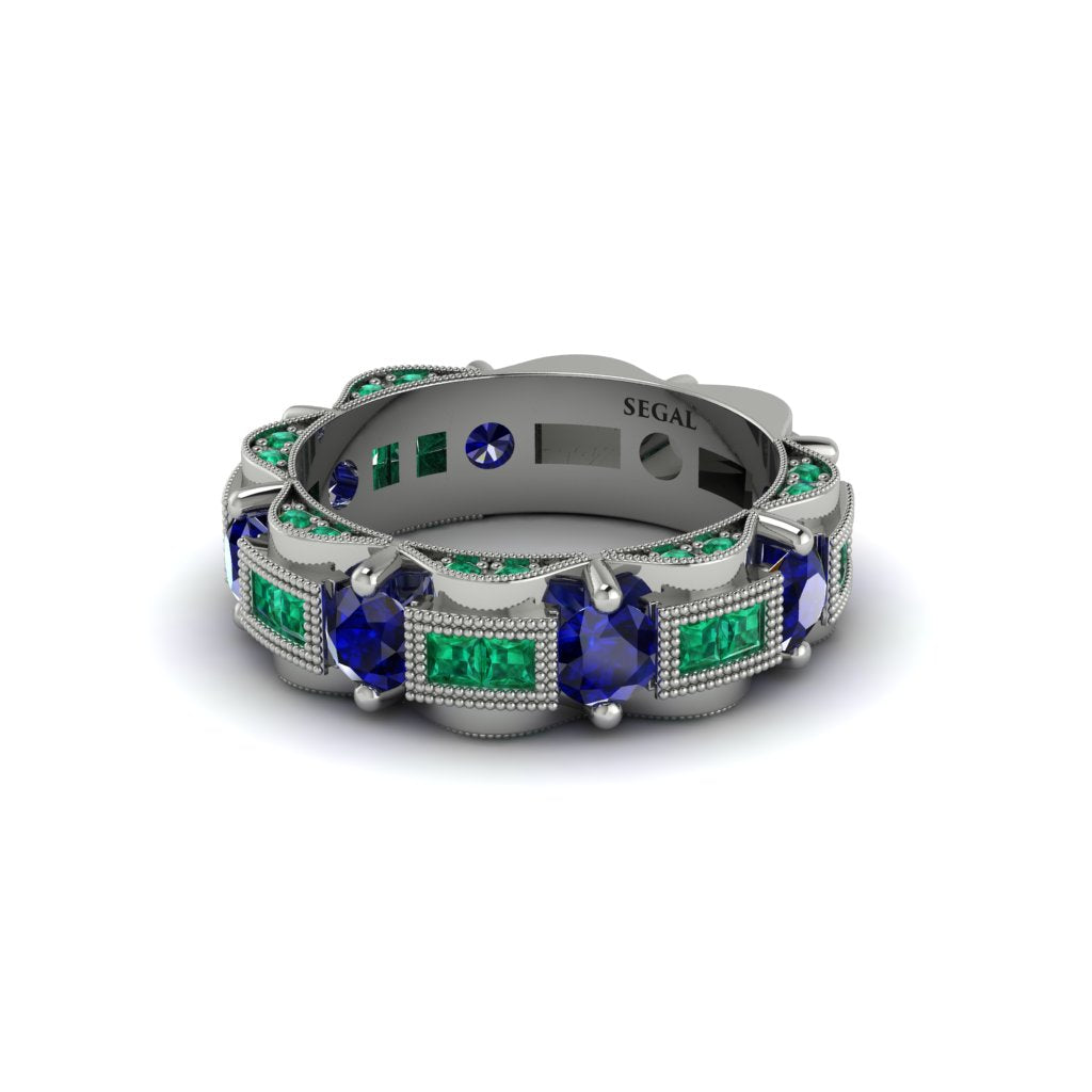 Sapphire Eternal Elegance Wedding Ring - Rosemary No. 30
