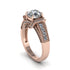 Diamond Eternal Embrace Milgrain Engagement Ring - Fernanda No. 2 image 1