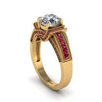 Diamond Eternal Embrace Milgrain Engagement Ring - Fernanda No. 46 image 1