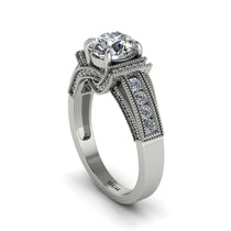 Diamond Eternal Embrace Milgrain Engagement Ring - Fernanda No. 3 image 1