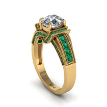 Diamond Eternal Embrace Milgrain Engagement Ring - Fernanda No. 16 image 1