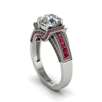 Diamond Eternal Embrace Milgrain Engagement Ring - Fernanda No. 48 image 1