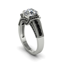 Diamond Eternal Embrace Milgrain Engagement Ring - Fernanda No. 33 image 1
