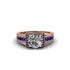 Diamond Eternal Embrace Milgrain Engagement Ring - Fernanda No. 62