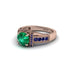 Emerald Eternal Embrace Milgrain Engagement Ring - Fernanda No. 65