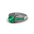 Emerald Eternal Embrace Milgrain Engagement Ring - Fernanda No. 21 image 3