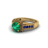 Emerald Eternal Embrace Milgrain Engagement Ring - Fernanda No. 64 image 3