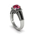 Ruby Eternal Embrace Milgrain Engagement Ring - Fernanda No. 42